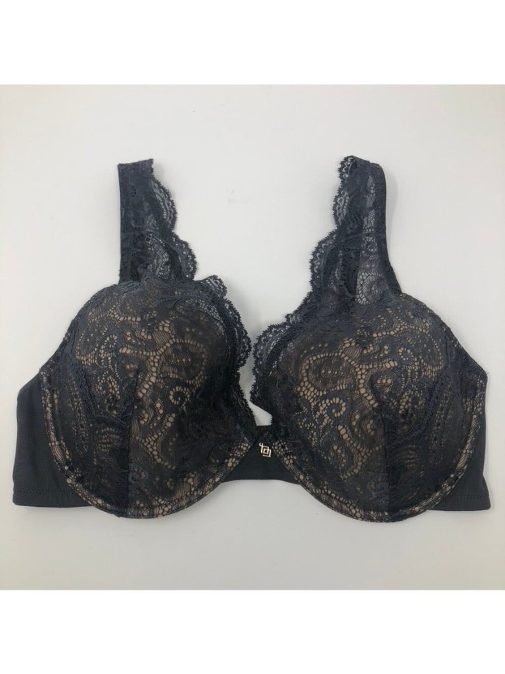 Thirdlove 24/7 Lace Contour Plunge Bra Size 36E Gray